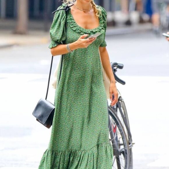 NEW never worn Dôen (Doen) Olive dress Martha's Garden - Picture 9 of 10